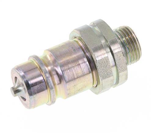 Acier DN 12.5 Coupleur hydraulique Bouchon 12 mm L Anneau de compression ISO 7241-1 A/8434-1 D 20.5mm