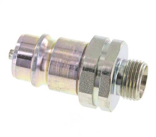 Acier DN 12.5 Coupleur hydraulique Bouchon 12 mm L Anneau de compression ISO 7241-1 A/8434-1 D 20.5mm
