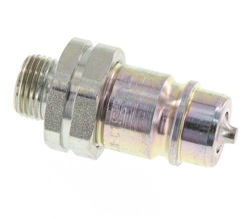 Acier DN 12.5 Coupleur hydraulique Bouchon 12 mm L Anneau de compression ISO 7241-1 A/8434-1 D 20.5mm