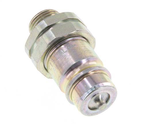 Acier DN 12.5 Coupleur hydraulique Bouchon 12 mm L Anneau de compression ISO 7241-1 A/8434-1 D 20.5mm