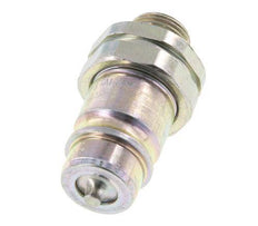 Acier DN 12.5 Coupleur hydraulique Bouchon 12 mm L Anneau de compression ISO 7241-1 A/8434-1 D 20.5mm