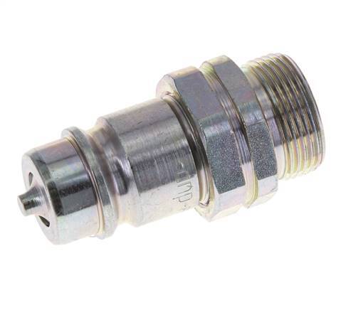 Steel DN 12.5 Hydraulic Coupling Plug 18 mm L Compression Ring ISO 7241-1 A/8434-1 D 20.5mm