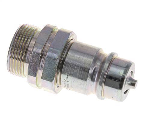 Acier DN 12.5 Coupleur hydraulique Bouchon 18 mm L Anneau de compression ISO 7241-1 A/8434-1 D 20.5mm