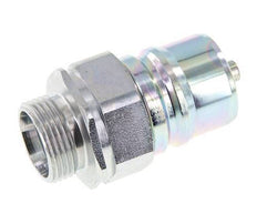 Acier Coupleur hydraulique DN 25 Bouchon 22 mm L Anneau de compression ISO 7241-1 A/8434-1 D 34.3mm
