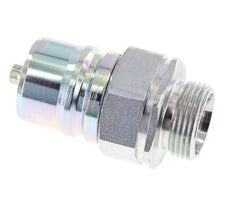 Acier Coupleur hydraulique DN 25 Bouchon 22 mm L Anneau de compression ISO 7241-1 A/8434-1 D 34.3mm