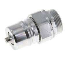 Acier Coupleur hydraulique DN 25 Bouchon 28 mm L Anneau de compression ISO 7241-1 A/8434-1 D 34.3mm