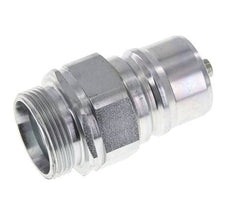 Acier Coupleur hydraulique DN 25 Bouchon 28 mm L Anneau de compression ISO 7241-1 A/8434-1 D 34.3mm