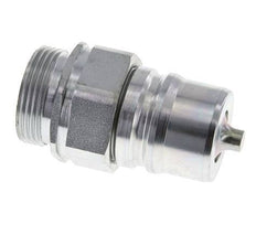 Acier Coupleur hydraulique DN 25 Bouchon 28 mm L Anneau de compression ISO 7241-1 A/8434-1 D 34.3mm