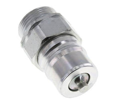 Acier Coupleur hydraulique DN 25 Bouchon 28 mm L Anneau de compression ISO 7241-1 A/8434-1 D 34.3mm