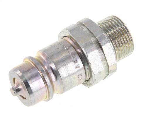 Acier DN 12.5 Coupleur hydraulique Bouchon 14 mm S Anneau de compression ISO 7241-1 A/8434-1 D 20.5mm