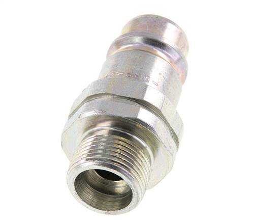 Acier DN 12.5 Coupleur hydraulique Bouchon 14 mm S Anneau de compression ISO 7241-1 A/8434-1 D 20.5mm