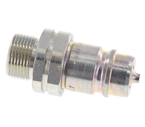 Acier DN 12.5 Coupleur hydraulique Bouchon 14 mm S Anneau de compression ISO 7241-1 A/8434-1 D 20.5mm