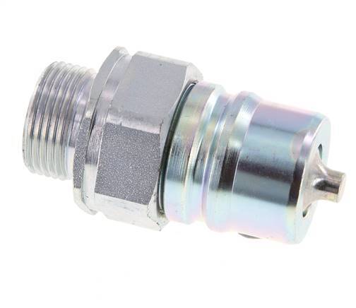 Acier DN 25 Coupleur hydraulique Bouchon 20 mm S Anneau de compression ISO 7241-1 A/8434-1 D 34.3mm
