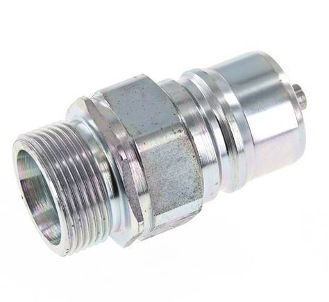 Steel DN 25 Hydraulic Coupling Plug 25 mm S Compression Ring ISO 7241-1 A/8434-1 D 34.3mm