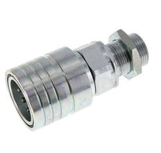 Acier Coupleur hydraulique DN 25 Manchon 22 mm L Anneau de compression Bulkhead ISO 7241-1 A/8434-1 D 34.3mm