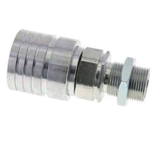Steel DN 25 Hydraulic Coupling Socket 20 mm S Compression Ring Bulkhead ISO 7241-1 A/8434-1 D 34.3mm
