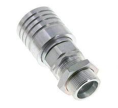 Steel DN 25 Hydraulic Coupling Socket 25 mm S Compression Ring Bulkhead ISO 7241-1 A/8434-1 D 34.3mm