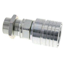 Acier Coupleur hydraulique DN 25 Socket 25 mm S Bague de compression Bulkhead ISO 7241-1 A/8434-1 D 34.3mm