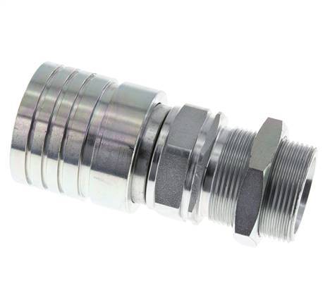 Acier Coupleur hydraulique DN 25 Socket 30 mm S Bague de compression Bulkhead ISO 7241-1 A/8434-1 D 34.3mm