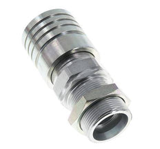 Steel DN 25 Hydraulic Coupling Socket 30 mm S Compression Ring Bulkhead ISO 7241-1 A/8434-1 D 34.3mm