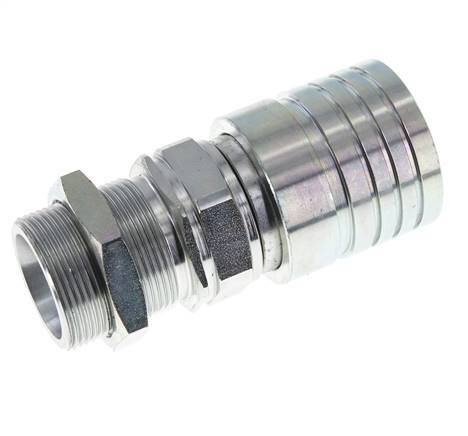 Acier Coupleur hydraulique DN 25 Socket 30 mm S Bague de compression Bulkhead ISO 7241-1 A/8434-1 D 34.3mm