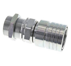 Acier Coupleur hydraulique DN 25 Socket 30 mm S Bague de compression Bulkhead ISO 7241-1 A/8434-1 D 34.3mm