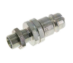 Acier DN 12.5 Coupleur hydraulique Bouchon 12 mm L Anneau de compression Cloison ISO 7241-1 A/8434-1 D 20.5mm