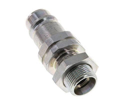 Acier DN 12.5 Coupleur hydraulique Bouchon 15 mm L Anneau de compression Cloison ISO 7241-1 A/8434-1 D 20.5mm