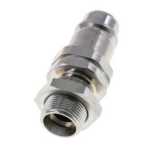 Acier DN 12.5 Coupleur hydraulique Bouchon 15 mm L Anneau de compression Cloison ISO 7241-1 A/8434-1 D 20.5mm