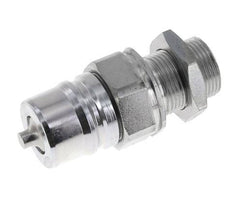 Acier Coupleur hydraulique DN 25 Bouchon 22 mm L Anneau de compression Cloison ISO 7241-1 A/8434-1 D 34.3mm