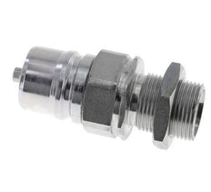 Acier Coupleur hydraulique DN 25 Bouchon 22 mm L Anneau de compression Cloison ISO 7241-1 A/8434-1 D 34.3mm