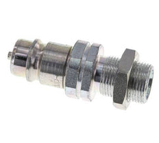 Steel DN 12.5 Hydraulic Coupling Plug 14 mm S Compression Ring Bulkhead ISO 7241-1 A/8434-1 D 20.5mm