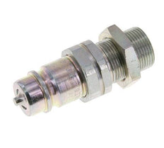 Steel DN 12.5 Hydraulic Coupling Plug 16 mm S Compression Ring Bulkhead ISO 7241-1 A/8434-1 D 20.5mm