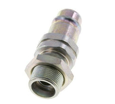 Acier DN 12.5 Coupleur hydraulique Bouchon 16 mm S Bague de compression Cloison ISO 7241-1 A/8434-1 D 20.5mm