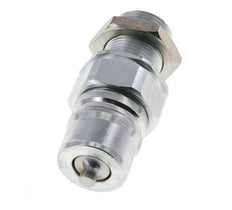 Acier DN 25 Coupleur hydraulique Bouchon 20 mm S Bague de compression Cloison ISO 7241-1 A/8434-1 D 34.3mm