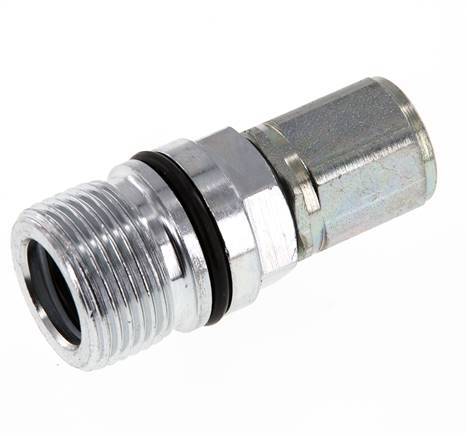 Acier Coupleur hydraulique DN 10 Manchon M16x1.5 Filets femelles ISO 14541 D M28 x 2