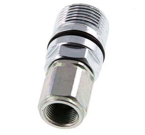 Acier Coupleur hydraulique DN 10 Manchon G 3/8 pouce filetage femelle ISO 14541 D M28 x 2