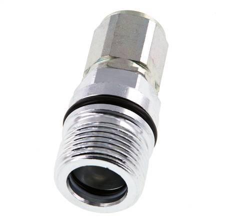 Acier Coupleur hydraulique DN 10 Manchon G 3/8 pouce filetage femelle ISO 14541 D M28 x 2