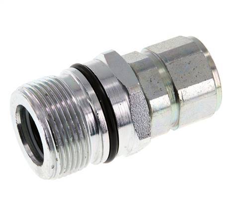 Acier DN 12.5 Coupleur hydraulique Manchon M22x1.5 Filets femelles ISO 14541 D M36 x 2