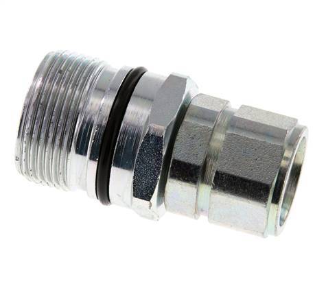 Acier DN 12.5 Coupleur hydraulique Manchon M22x1.5 Filets femelles ISO 14541 D M36 x 2