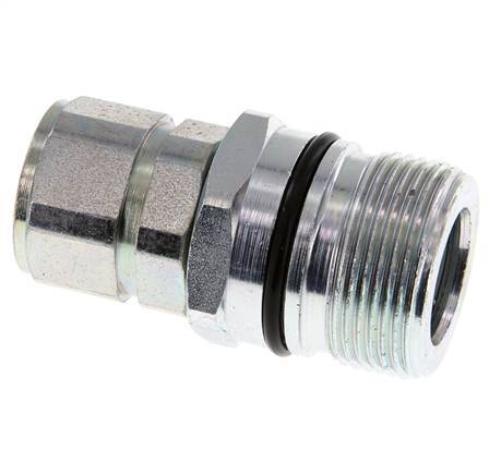 Acier DN 12.5 Coupleur hydraulique Manchon M22x1.5 Filets femelles ISO 14541 D M36 x 2