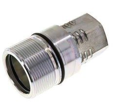 Steel DN 31.5 Hydraulic Coupling Socket G 1 1/4 inch Female Threads D M70 x 3