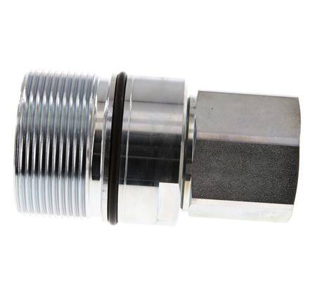 Steel DN 31.5 Hydraulic Coupling Socket G 1 1/2 inch Female Threads D M70 x 3