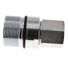 Steel DN 31.5 Hydraulic Coupling Socket G 1 1/2 inch Female Threads D M70 x 3