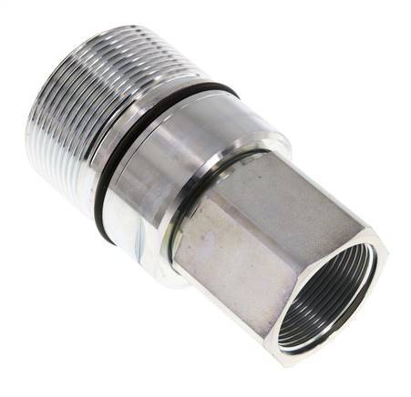 Acier DN 31.5 Coupleur hydraulique Douille G 1 1/2 pouce Filetage femelle D M70 x 3