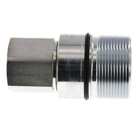 Acier DN 31.5 Coupleur hydraulique Douille G 1 1/2 pouce Filetage femelle D M70 x 3