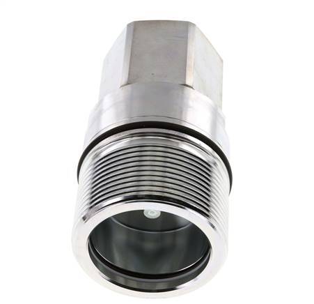 Acier DN 31.5 Coupleur hydraulique Douille G 1 1/2 pouce Filetage femelle D M70 x 3
