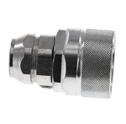 Acier DN 12.5 Coupleur hydraulique Bouchon M18x1.5 Filets femelles ISO 14541 D M36 x 2