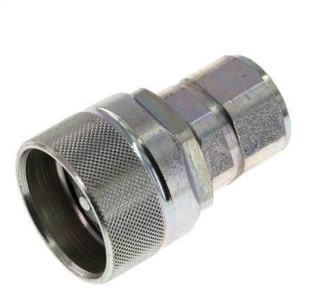 Steel DN 12.5 Hydraulic Coupling Plug M22x1.5 Female Threads ISO 14541 D M36 x 2