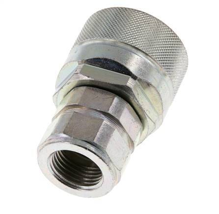 Acier DN 12.5 Coupleur hydraulique Bouchon G 1/2 pouce Filetage femelle ISO 14541 D M36 x 2